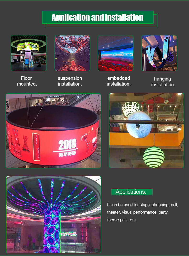 panneau d'écran mené flexible