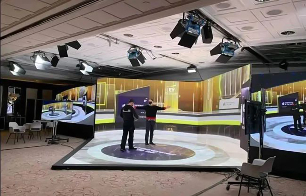 affichage mené d'intérieur