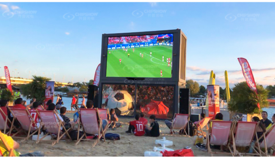 Écran mené par périmètre de stade