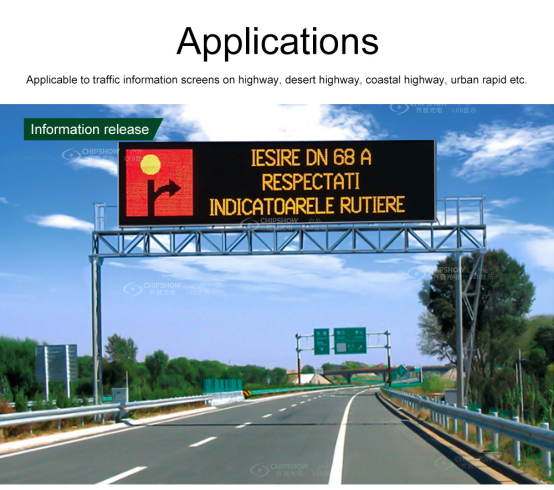 Écran d'affichage à LED de trafic