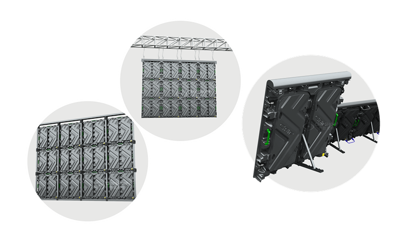 Les solutions d'affichage à LED varient selon les méthodes d'installation