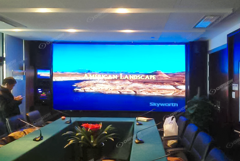 Projet d'écran d'affichage à LED haute définition P2.5 pour une salle de conférence d'une certaine institution publique du Zhejiang